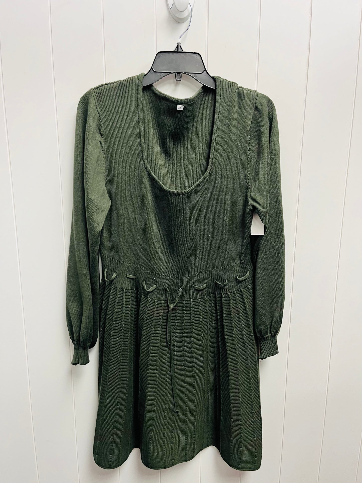 Dress Casual Short By Clothes Mentor In Green, Size: 2x