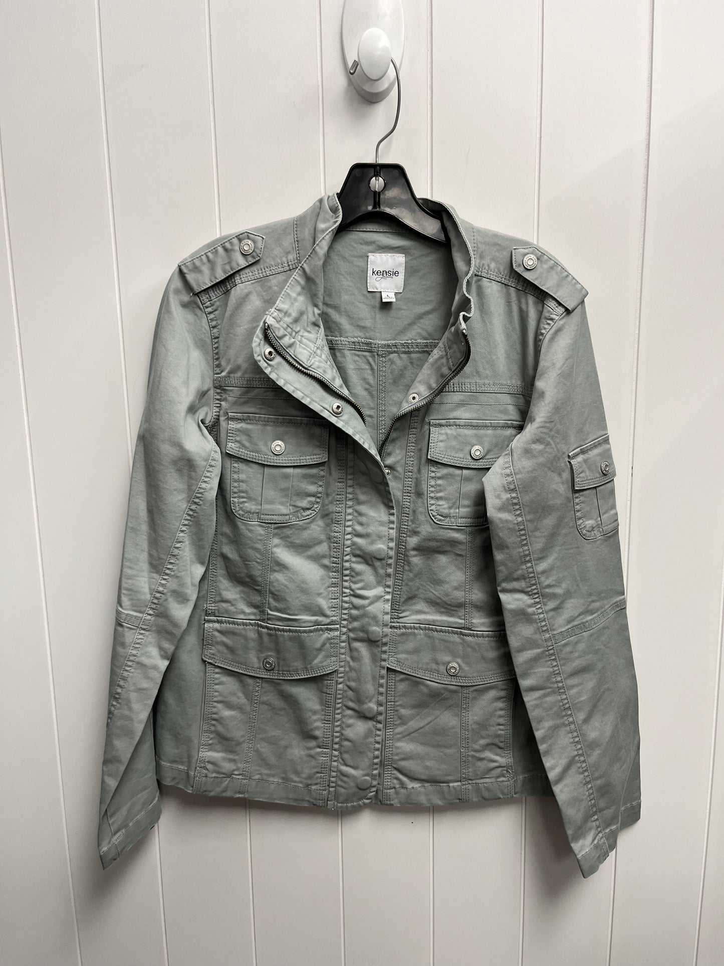 Jacket Utility By Kensie In Grey, Size: L