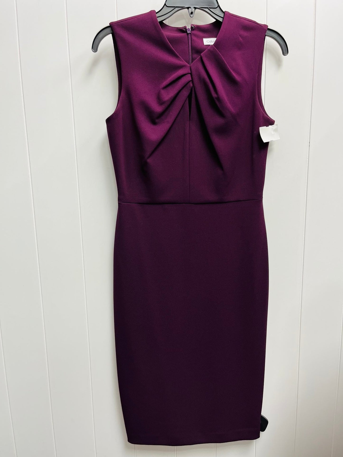 Dress Work By Calvin Klein In Purple, Size: Xs