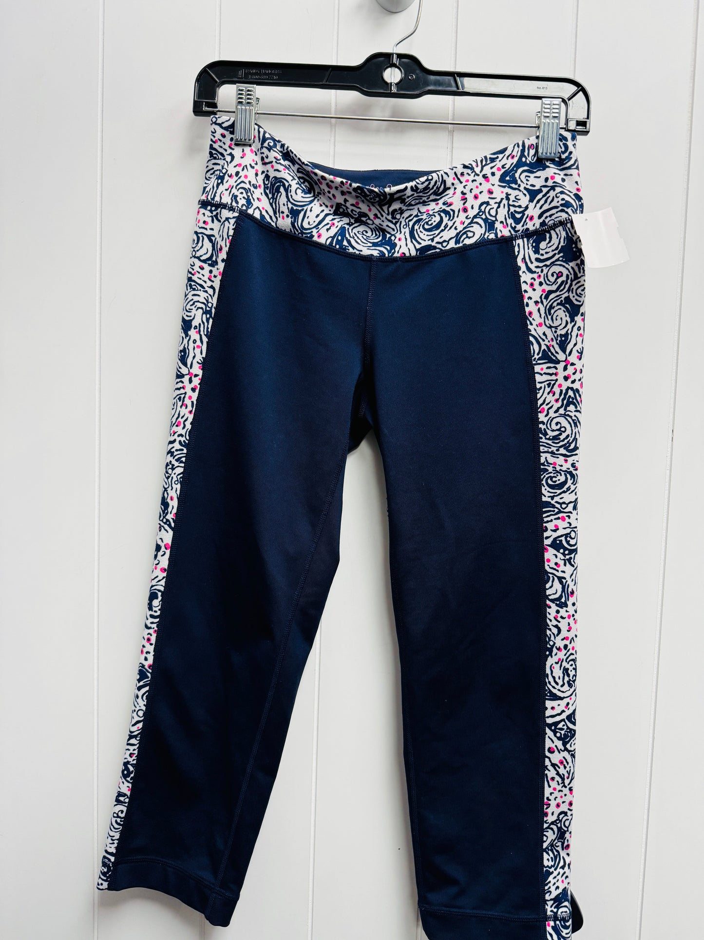 Capris By Lilly Pulitzer In Blue & White, Size: M