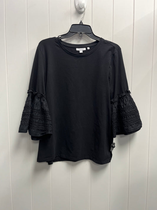 Top Short Sleeve By Chicos In Black, Size: Xl