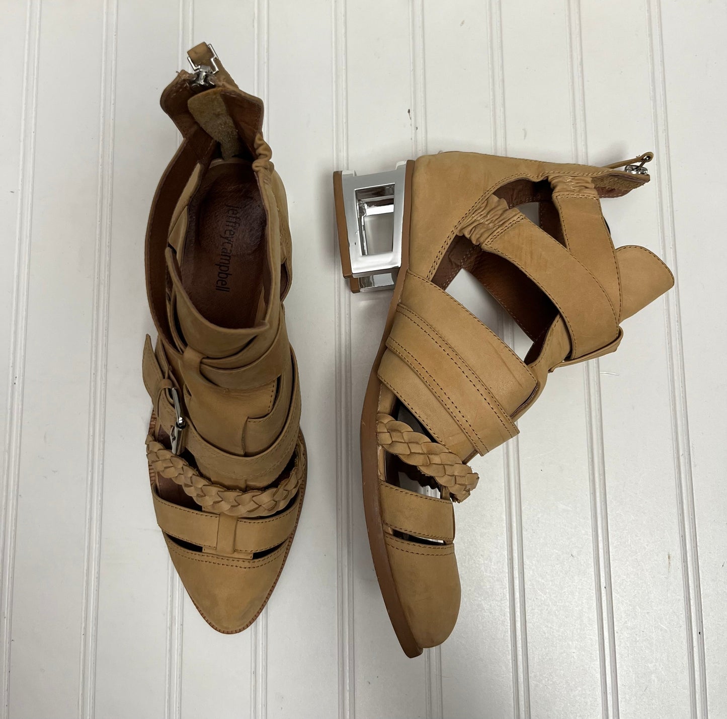 Shoes Heels Block By Jeffery Campbell In Tan, Size: 9