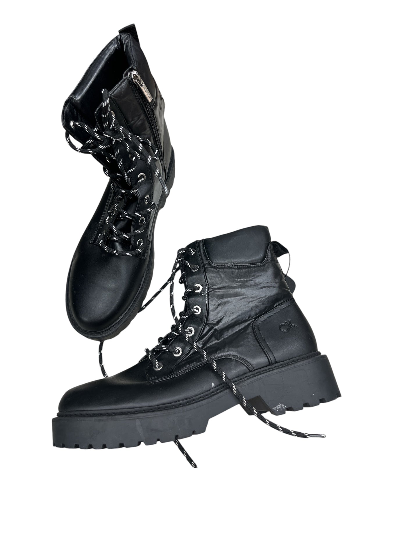 Boots Combat By Calvin Klein In Black, Size: 10