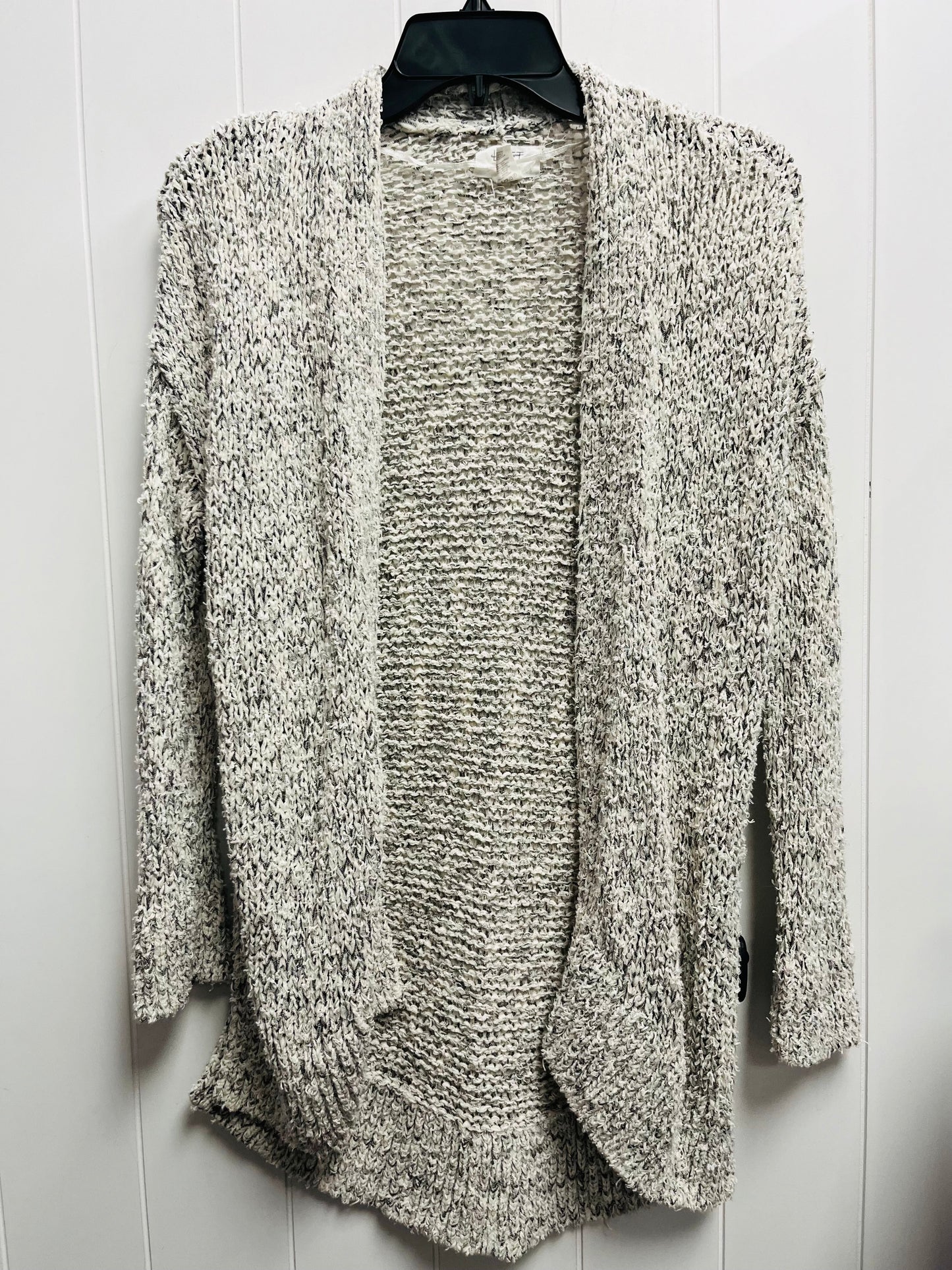 Sweater Cardigan By Loft In Grey, Size: Xs