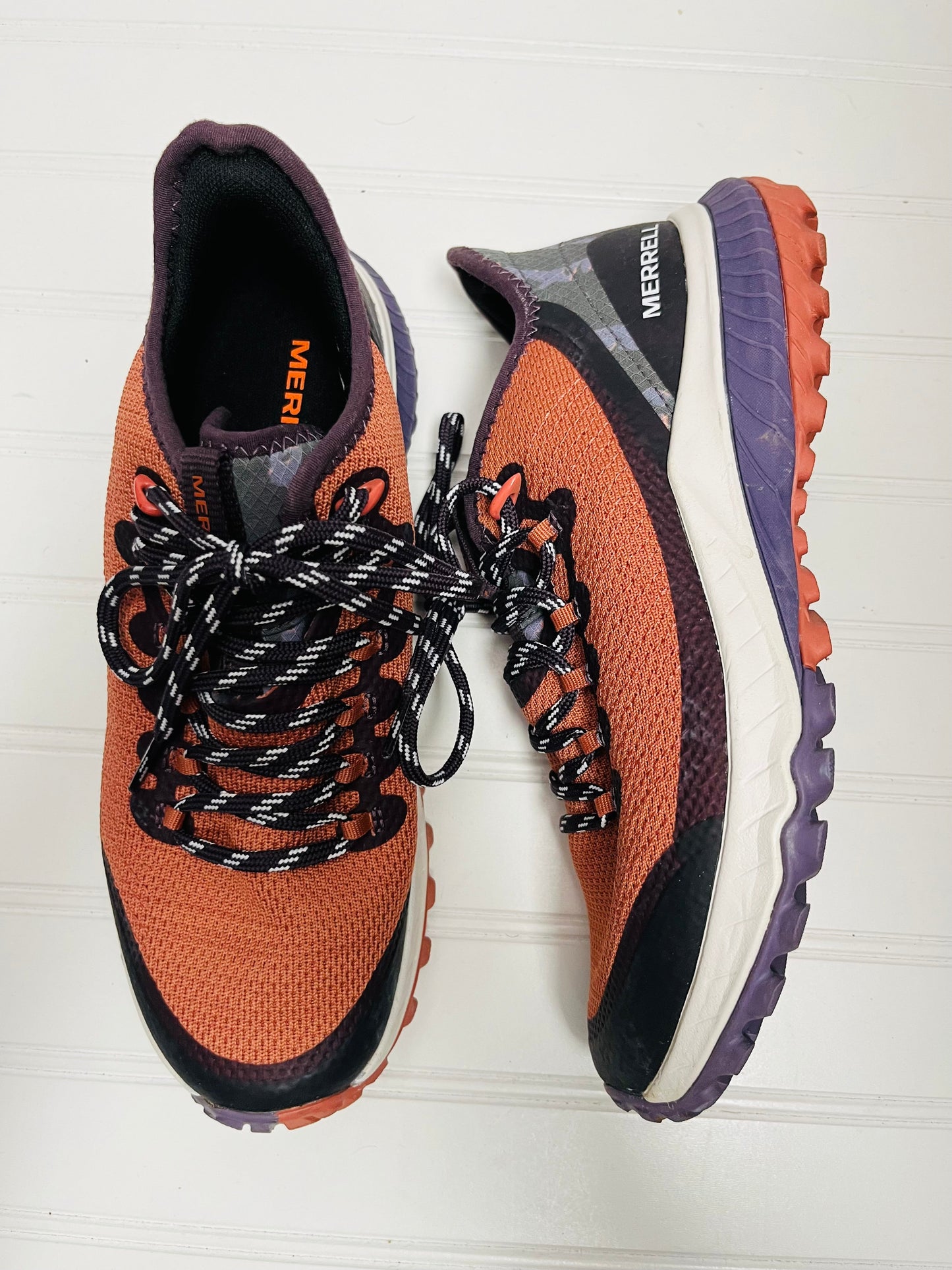 Shoes Athletic By Merrell In Orange & Purple, Size: 7