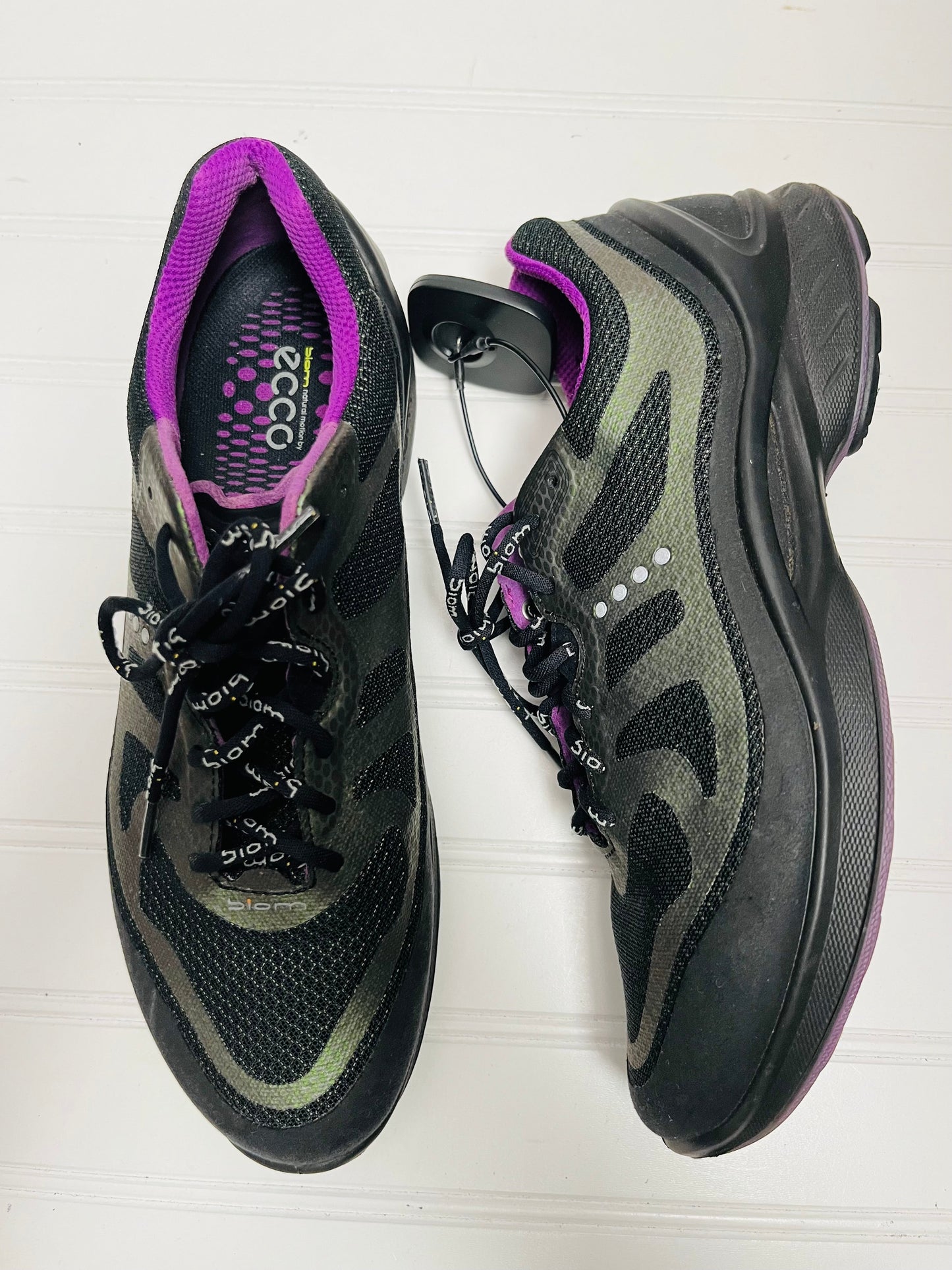 Shoes Athletic By Ecco In Black & Green, Size: 7