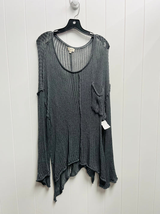 Sweater By Pol In Grey, Size: 2x