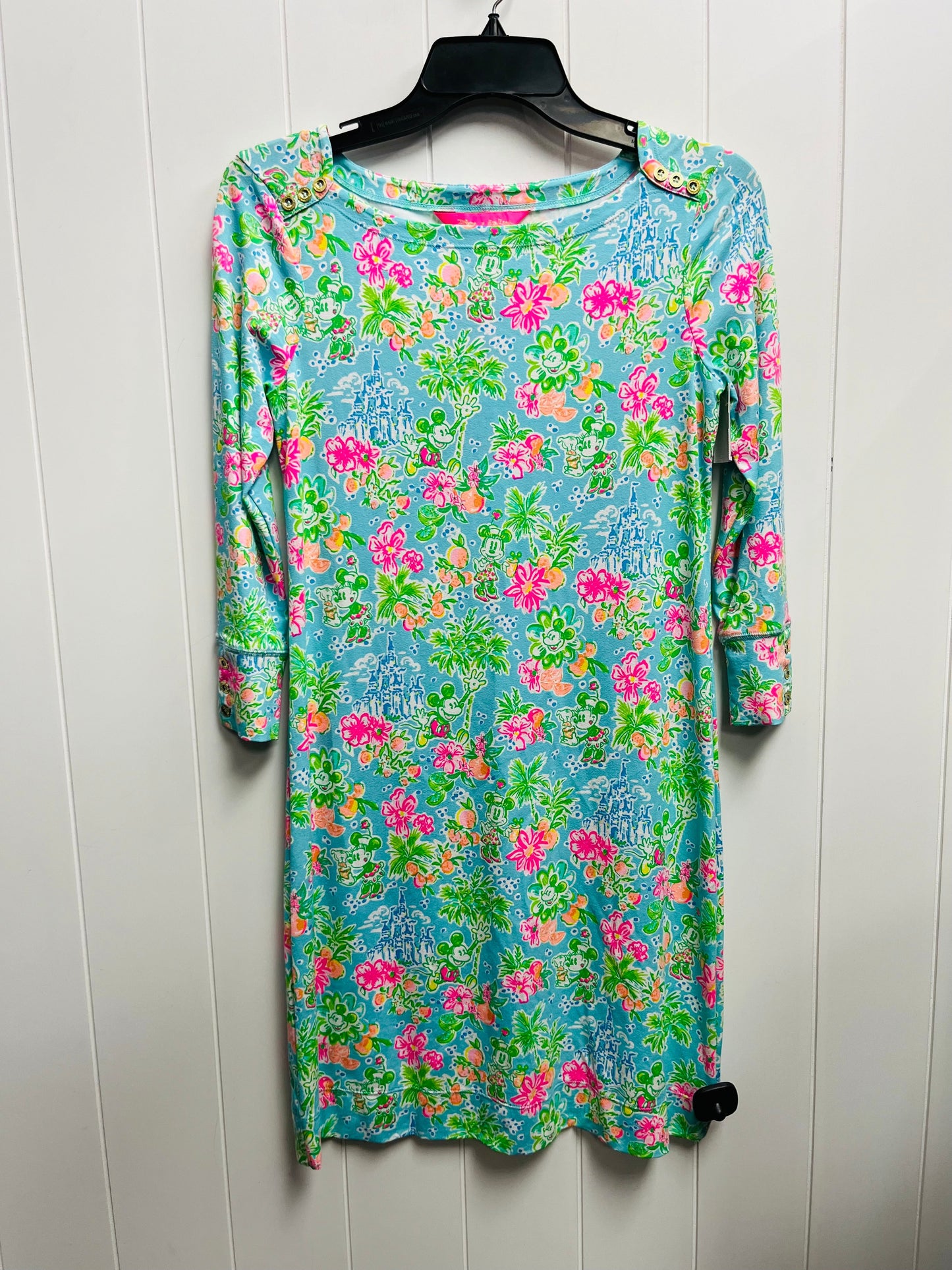 Dress Designer By Lilly Pulitzer In Blue & Pink, Size: Xxs