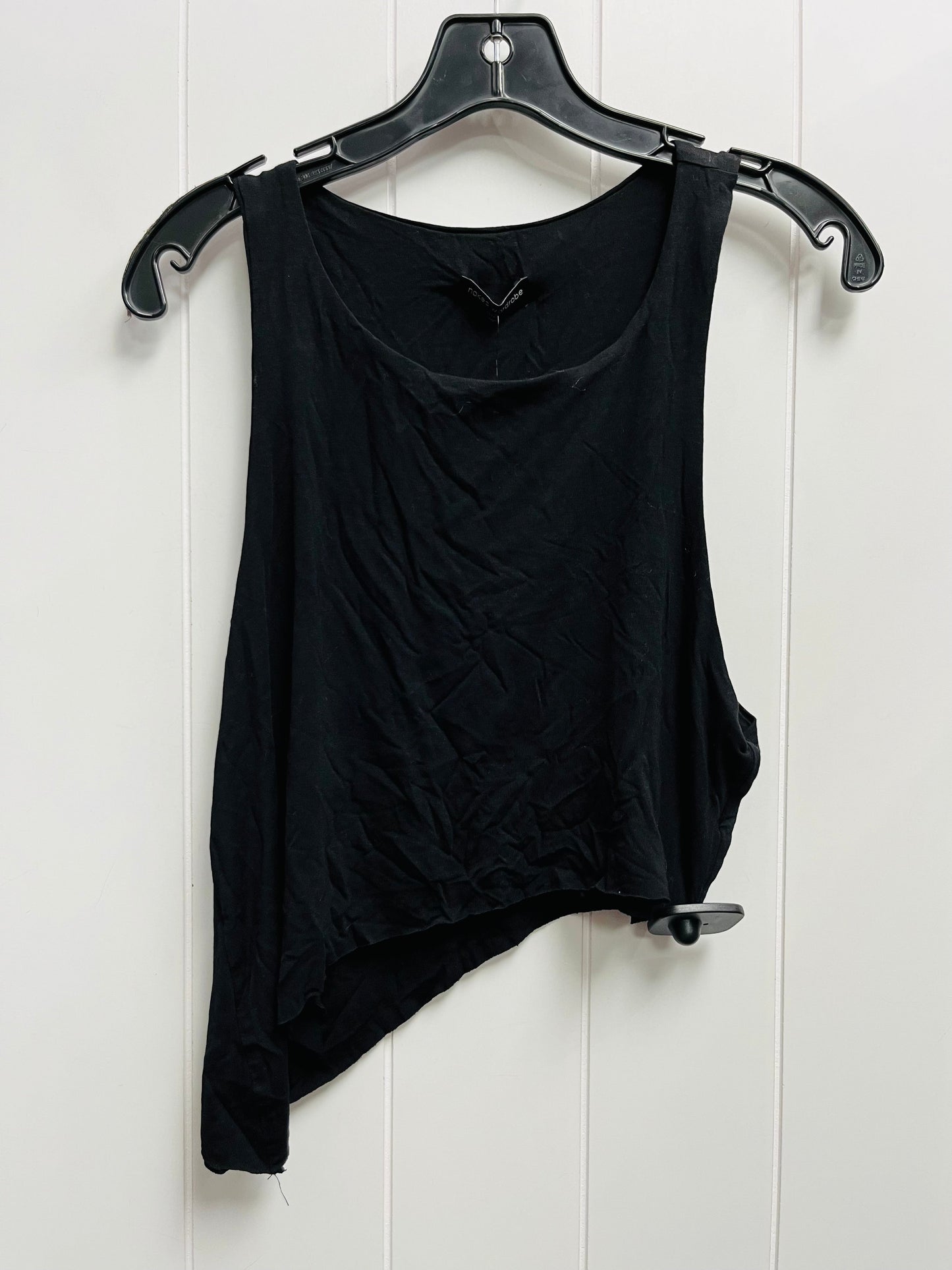 Top Sleeveless By NAKED WARBROBE In Black, Size: Xl