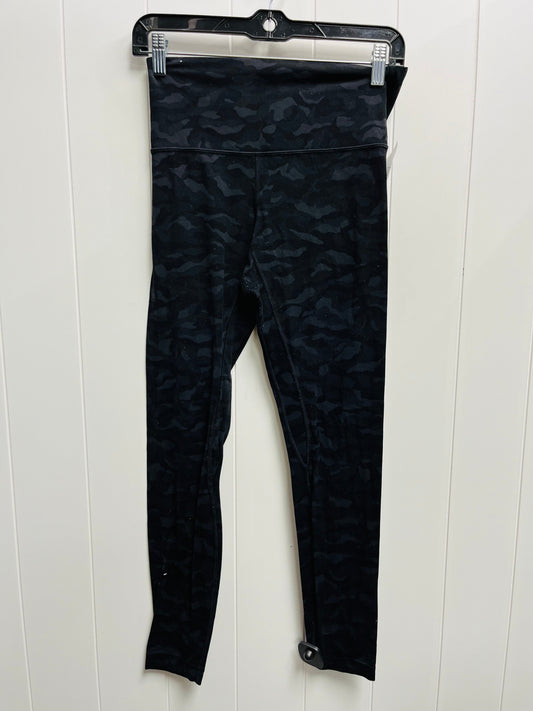 Athletic Leggings By Lululemon In Black & Grey, Size: 6