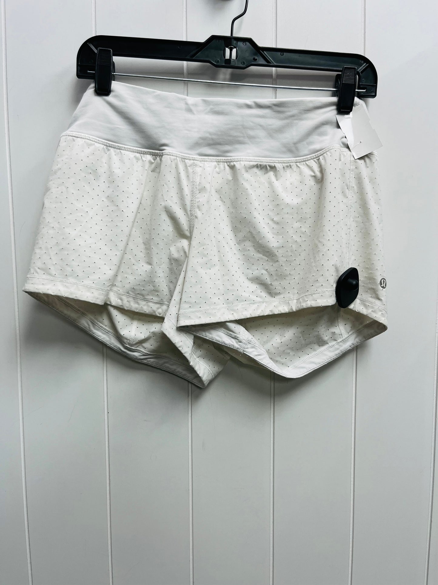 Athletic Shorts By Lululemon In White, Size: 6