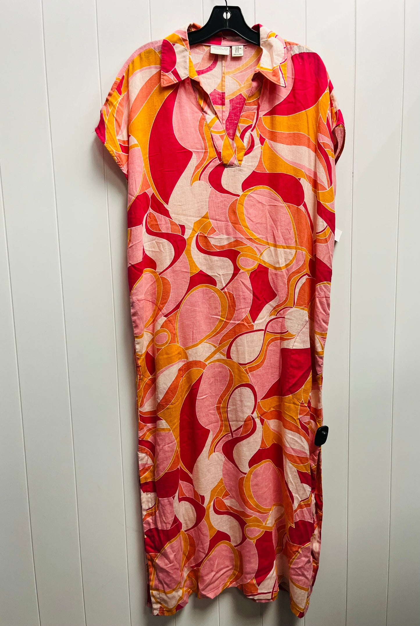 Dress Casual Maxi By Rachel Zoe In Orange & Pink, Size: Xl