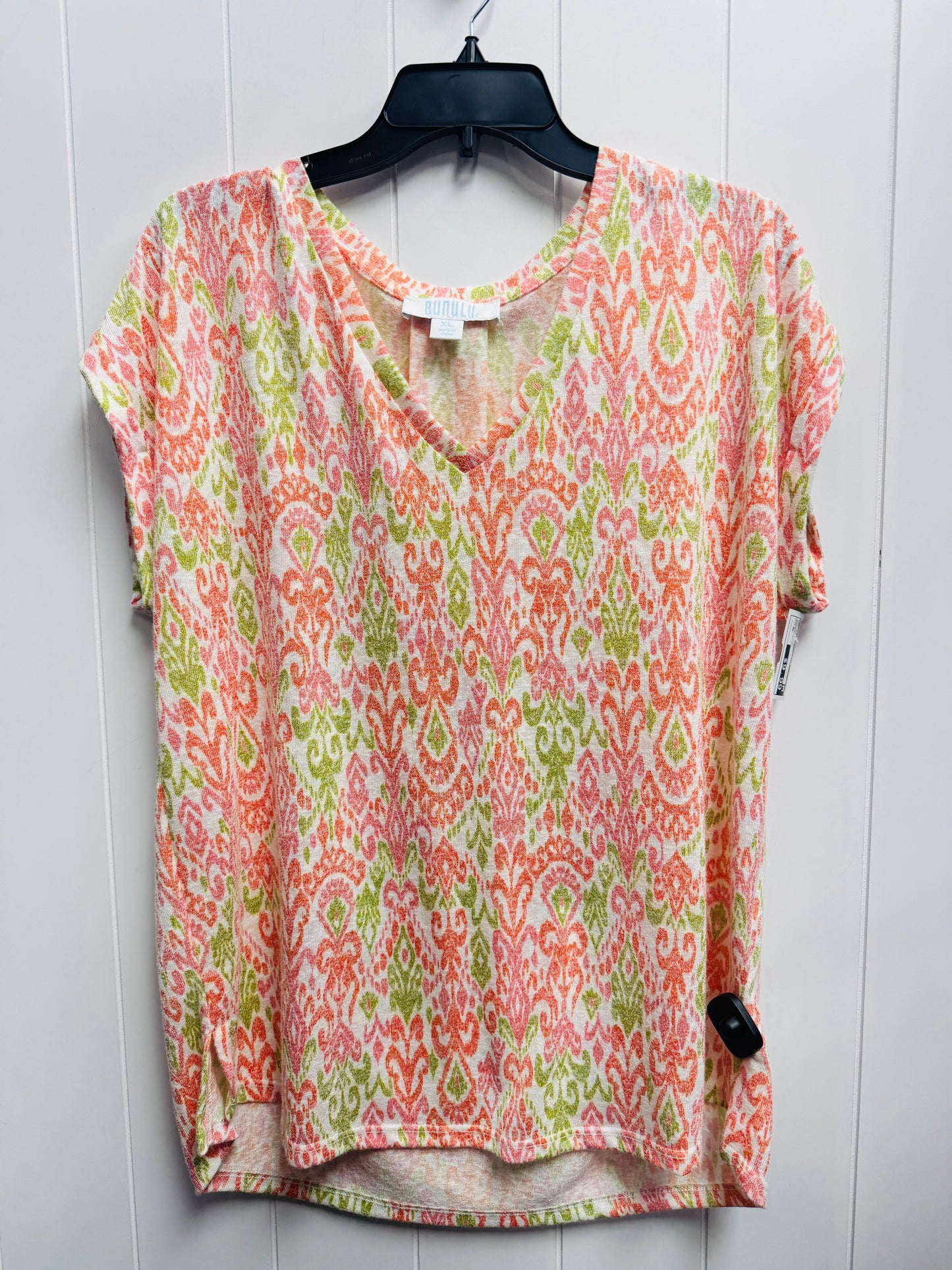 Top Short Sleeve By BUNULU In Orange, Size: Xl