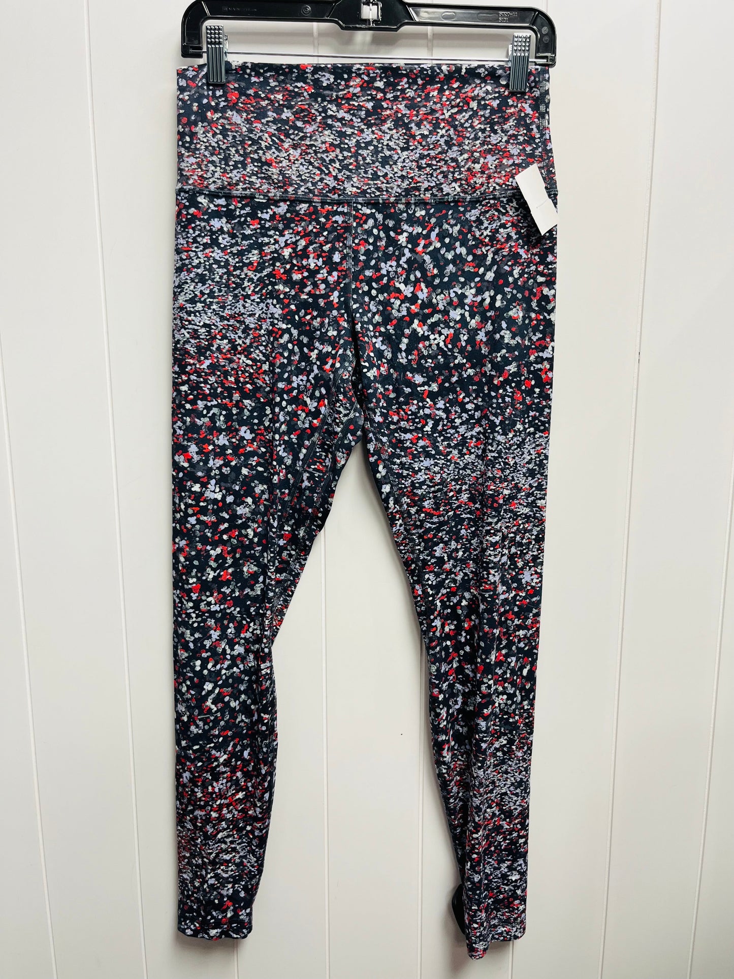 Athletic Leggings By Lululemon In Blue & Red, Size: 10