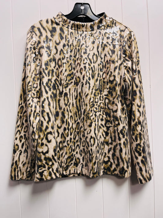 Top Long Sleeve By Chicos In Animal Print, Size: S