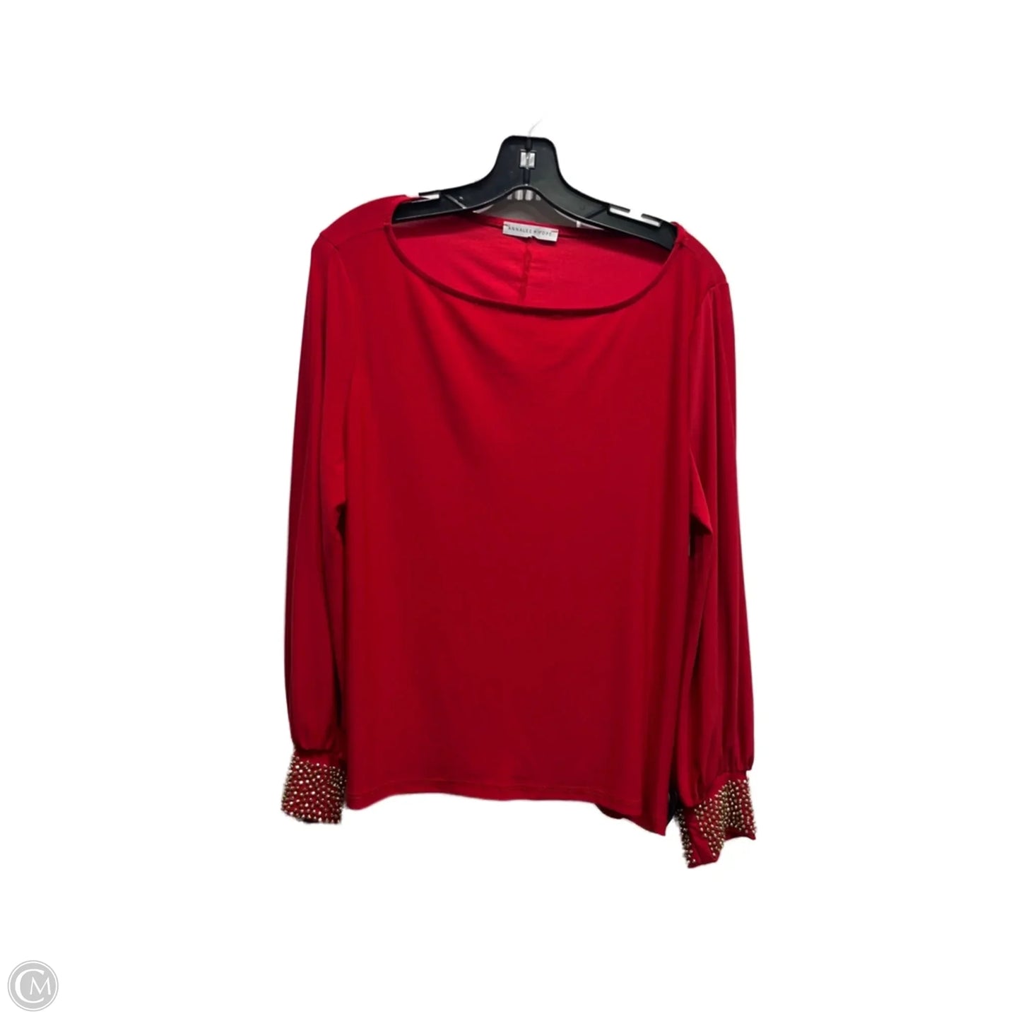 Top Long Sleeve By annalee and hope In Red, Size: L
