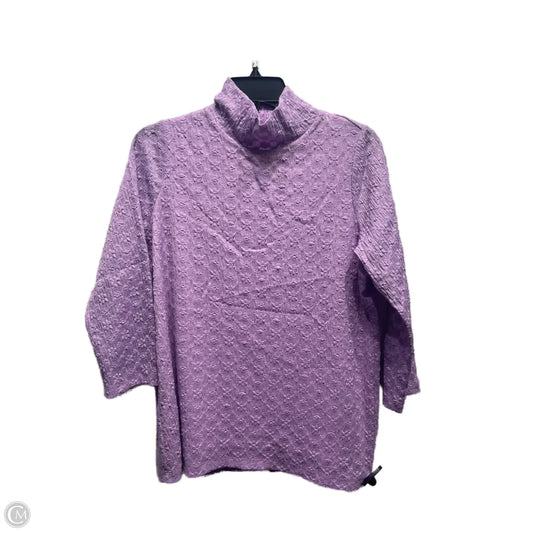 Top Long Sleeve By Chicos In Purple, Size: M
