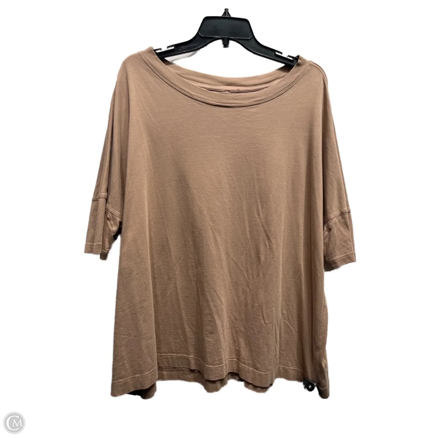 Athletic Top Short Sleeve By Lululemon In Brown, Size: Xl