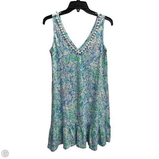 Dress Designer By Lilly Pulitzer In Blue & Green, Size: Xs
