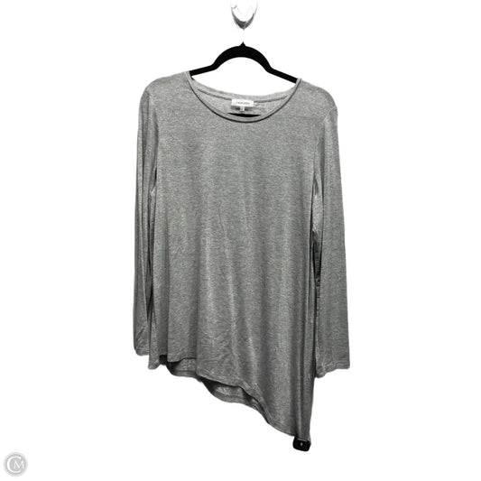 Top Long Sleeve By Calvin Klein In Silver, Size: L