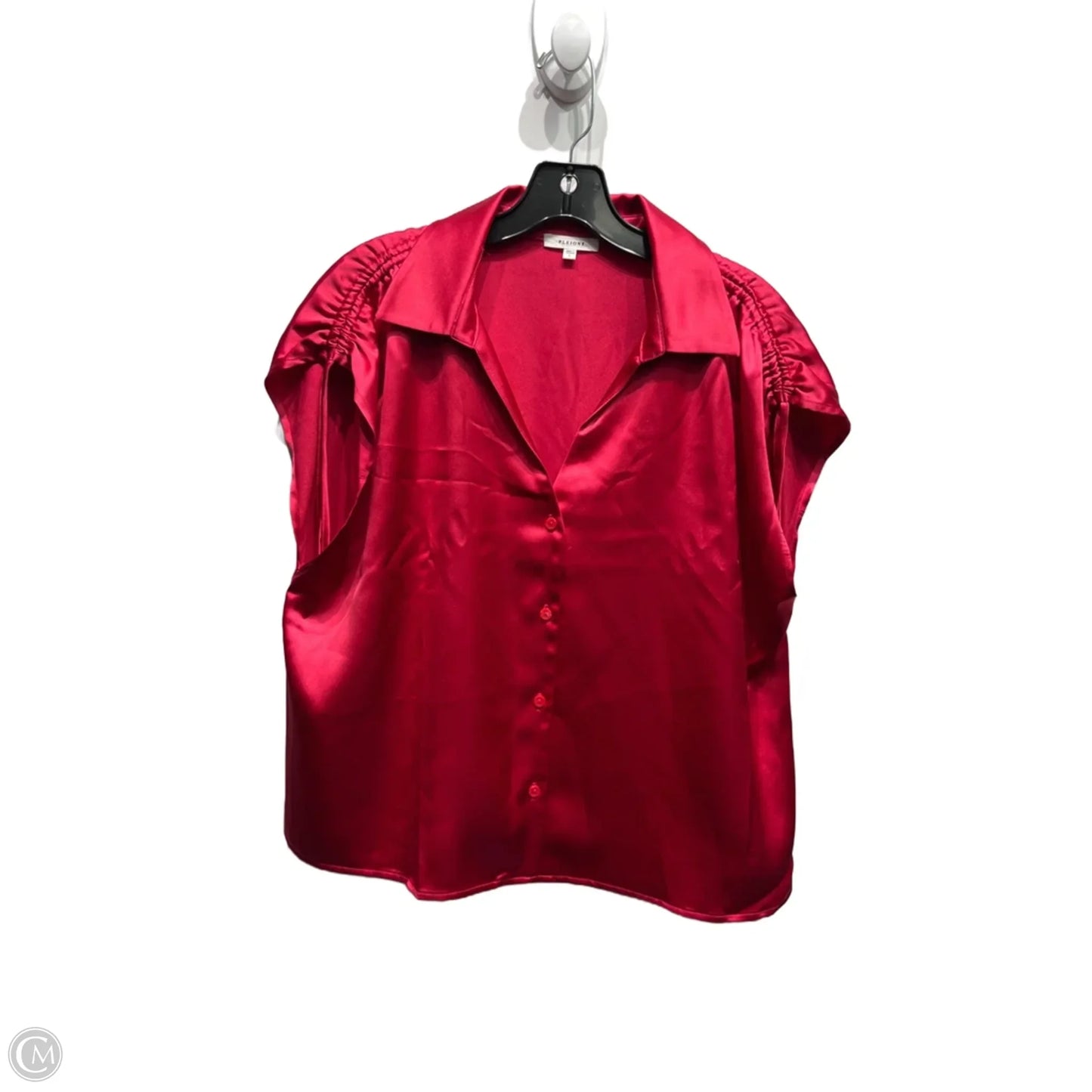 Top Short Sleeve By pleione In Red, Size: L