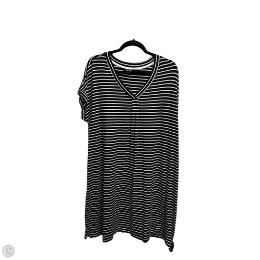 Dress Casual Short By Ana In Black & White, Size: Xxl