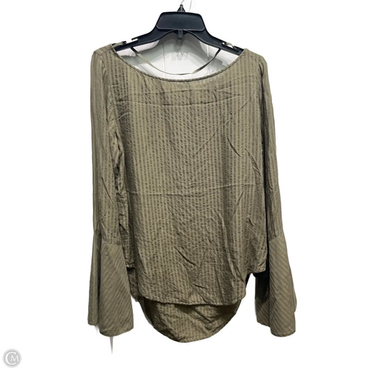 Top Long Sleeve By Cloth & Stone In Green, Size: M