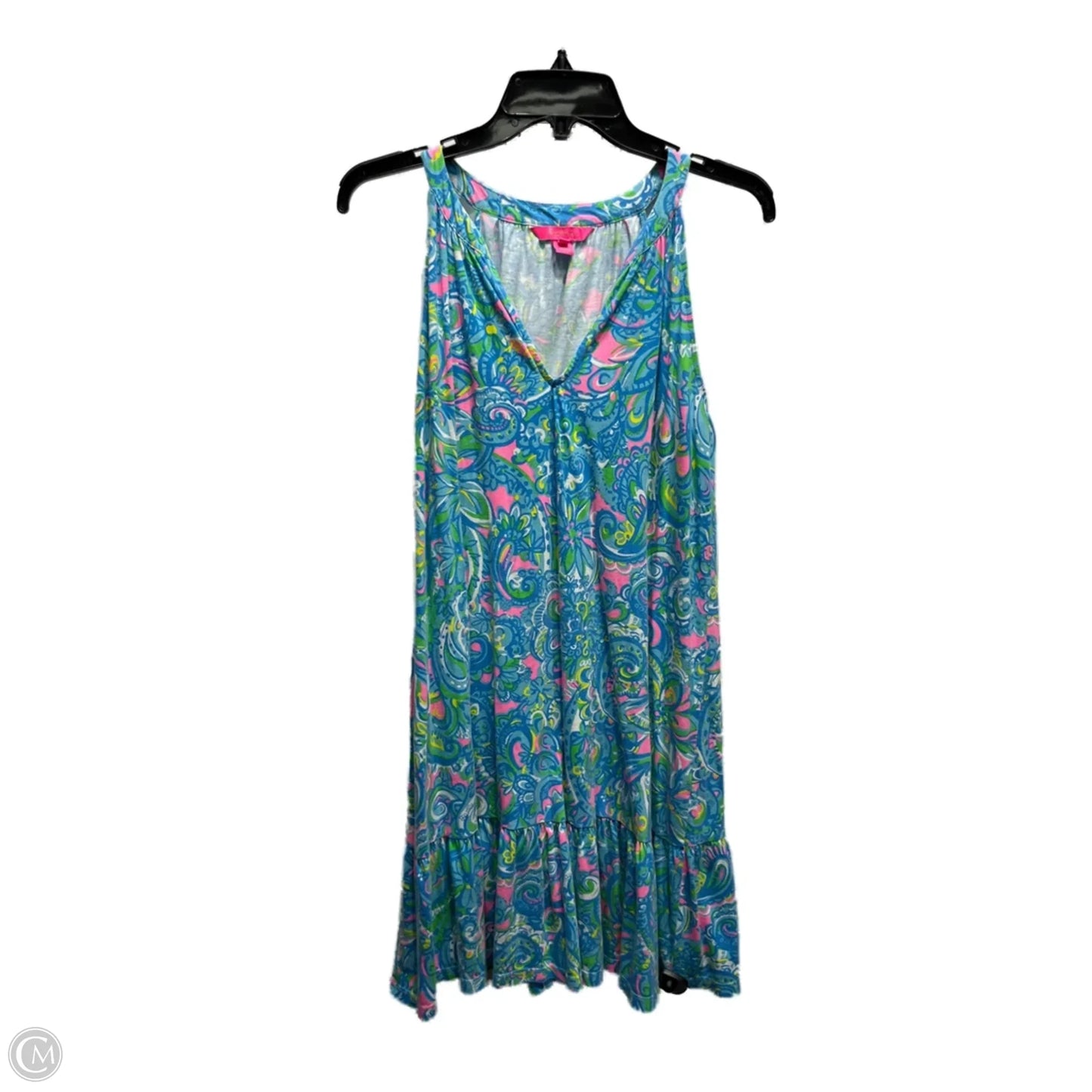 Dress Designer By Lilly Pulitzer In Blue & Green, Size: XS