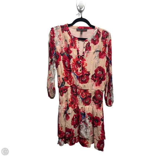 Dress Work By White House Black Market In Pink & Red, Size: S