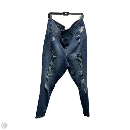 Jeans Straight By Torrid In Blue Denim, Size: 26