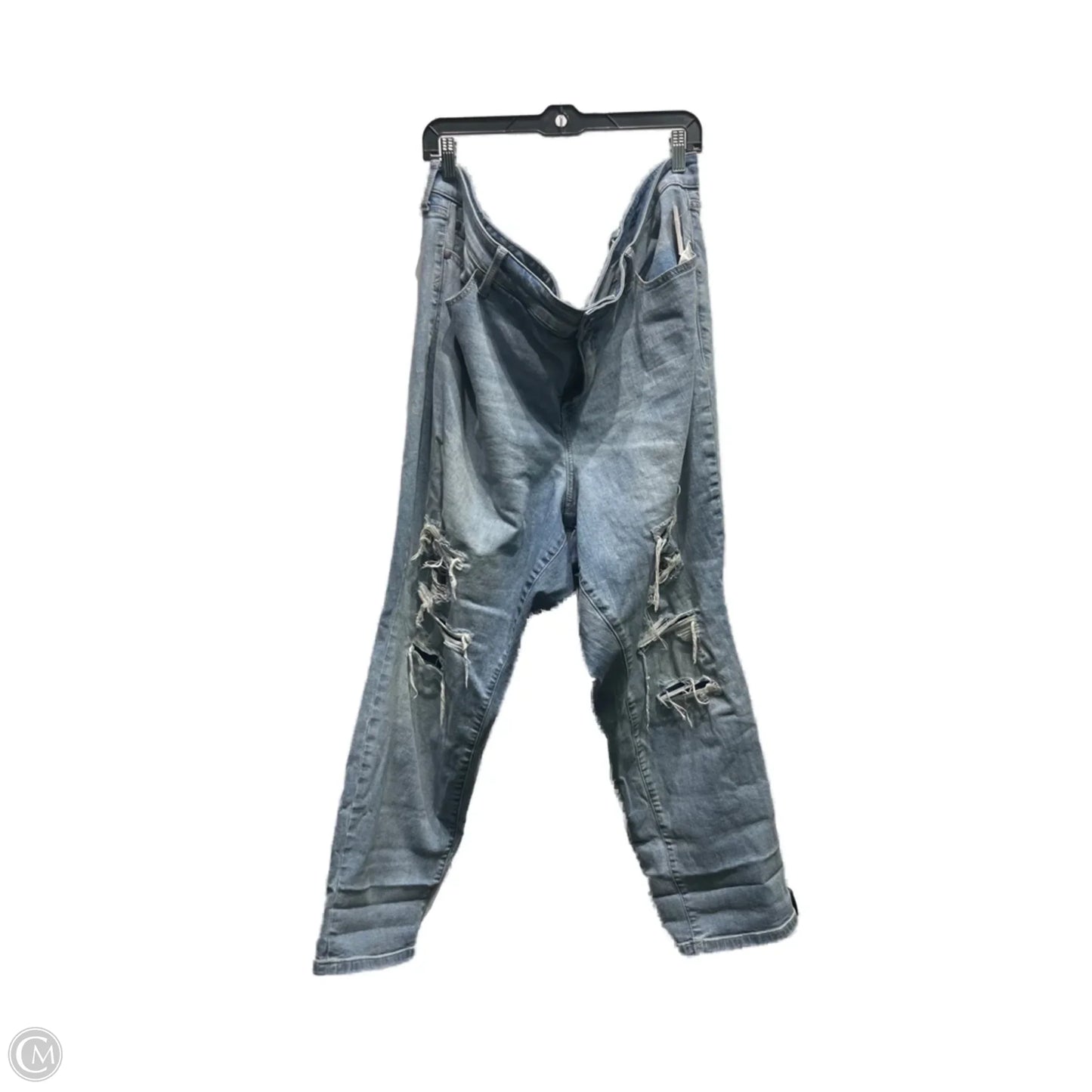 Jeans Cropped By Torrid In Blue Denim, Size: 26