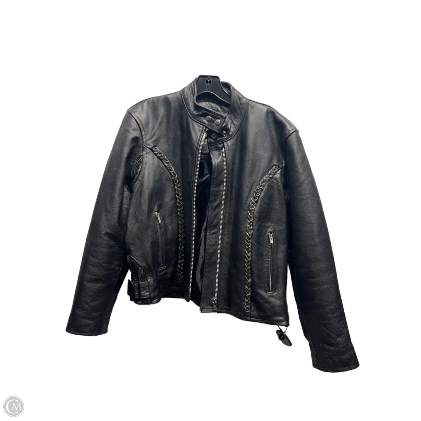 Jacket Leather By american top In Black, Size: S