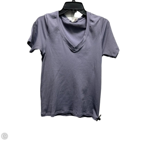 Top Short Sleeve By Athleta In Purple, Size: L