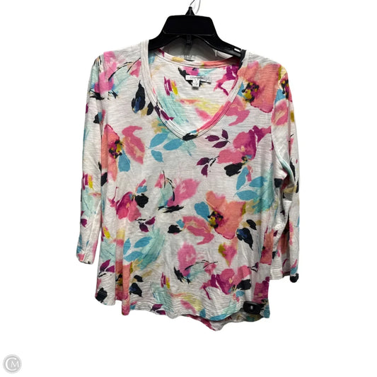 Top Long Sleeve By Chicos In Pink, Size: M