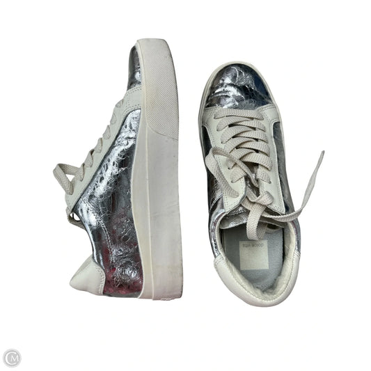 Shoes Sneakers By Dolce Vita In Silver & White, Size: 7
