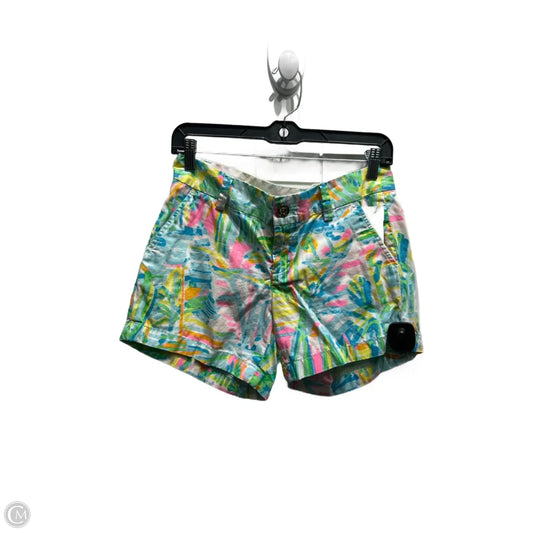 Shorts Designer By Lilly Pulitzer In Green & Pink, Size: 2