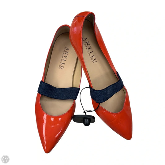 Shoes Flats By anyilu In Orange, Size: 8