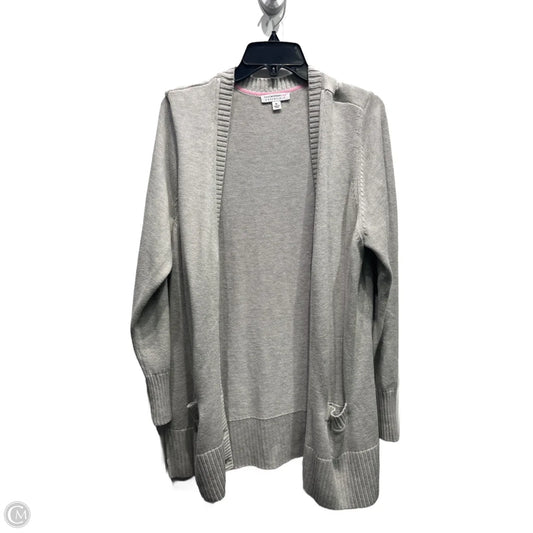 Sweater Cardigan By Isaac Mizrahi Live Qvc In Grey, Size: Xl
