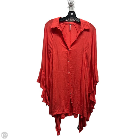 Top Long Sleeve By Free People In Red, Size: M