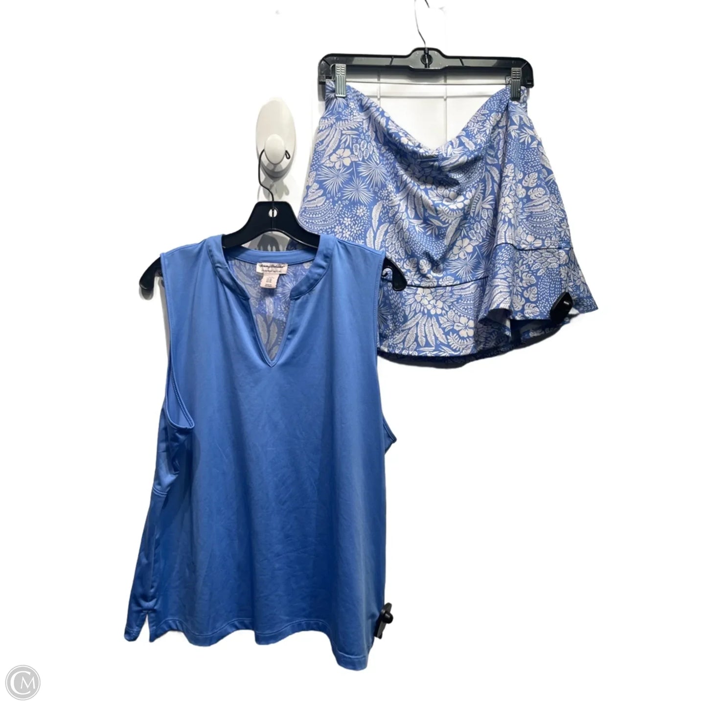 Skort 2pc Set By Tommy Bahama In Blue & White, Size: Xl