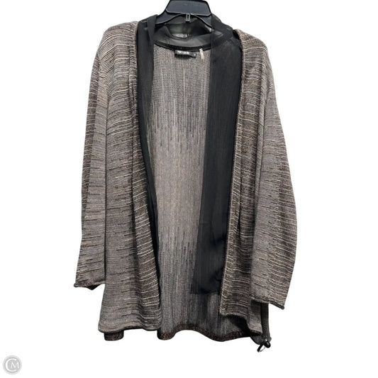 Cardigan By Nic + Zoe In Black & Brown, Size: 2x