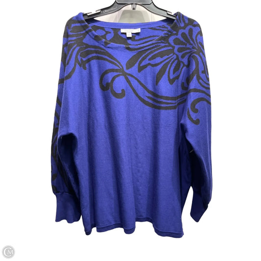 Sweater By Chicos In Blue, Size: 1x