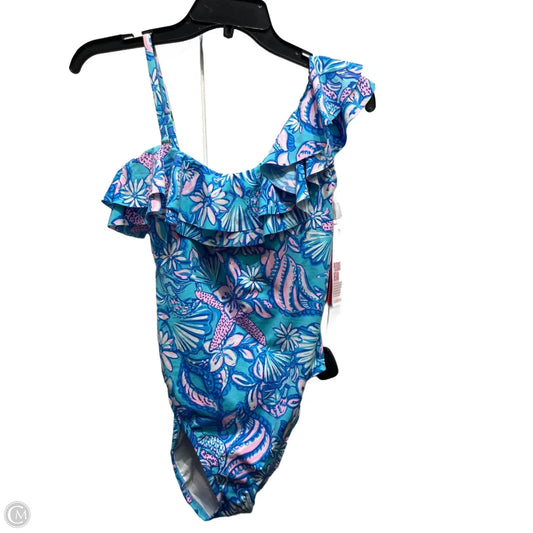 Swimsuit Designer By Lilly Pulitzer In Blue & Pink, Size: 6