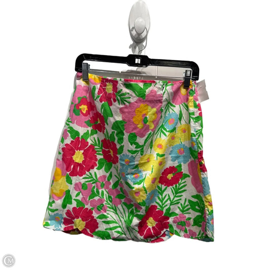 Skirt Designer By Lilly Pulitzer In Green & Pink, Size: 10
