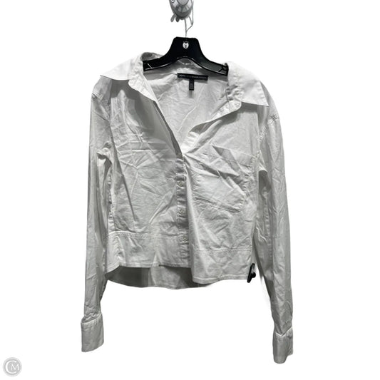 Top Long Sleeve By White House Black Market In White, Size: S