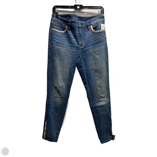 Jeans Straight By White House Black Market In Blue Denim, Size: 8l