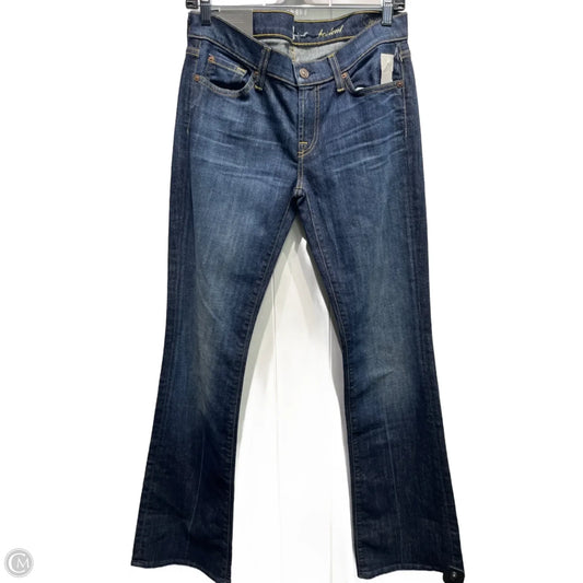 Jeans Boot Cut By 7 For All Mankind In Blue Denim, Size: 6