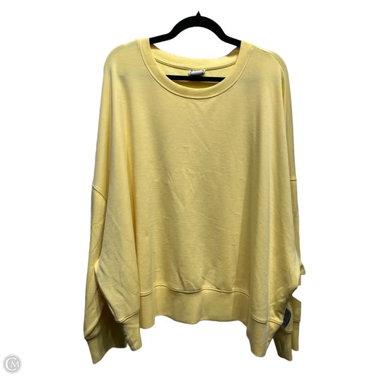 Top Long Sleeve By Arula In Yellow, Size: 3x