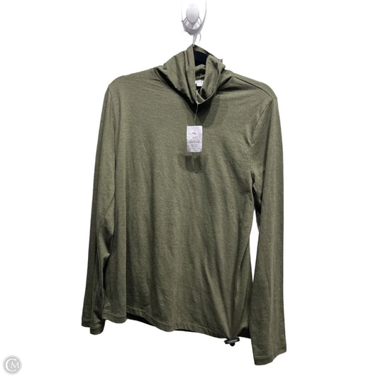 Top Long Sleeve By J. Crew In Green, Size: L