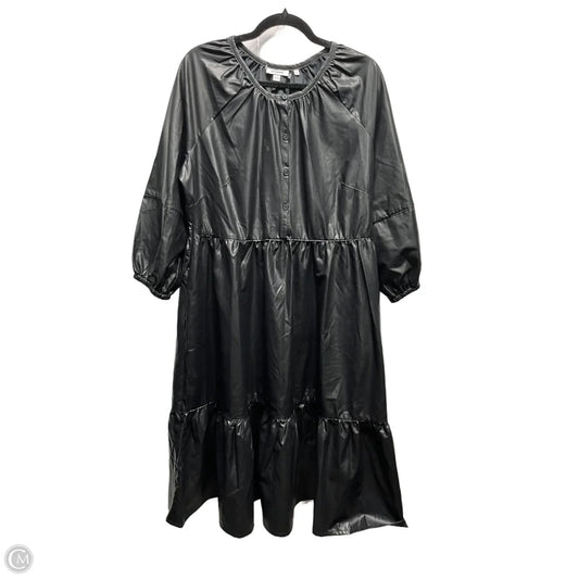 Dress Casual Midi By Chicos In Black, Size: M